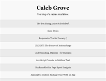 Tablet Screenshot of calebgrove.com